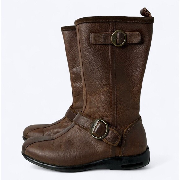 Cole Haan Brown Boots REPAIR OR UPCYCLING Good Leather Dryrot Soles Sz 6.5 Craft - Picture 1 of 13